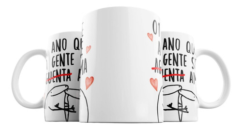 Imagem 7 de 7 de Caneca Flork Namorados 1 Ano Meme Engraçado Chinelo E Bombom