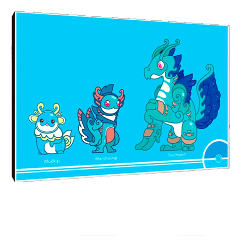 Cuadros Poster Pokemon Mudkip Evolucion 33x48 (ppt 2)