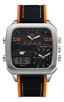 Comprar Reloj Caterpillar Hombre Retro D As.149.28.137 Ana-digi Malla Negro Bisel Plateado Fondo Negro