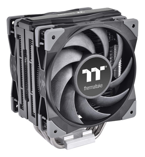 Thermaltake Toughair 510 180w Tdp Cpu Cooler, Dual 120mm 2000rpm Ventilador Pwm De Alta Presión Estática Con Tubos De Calor De Cobre De Alto Rendimiento Cl-p075-al12bl-a