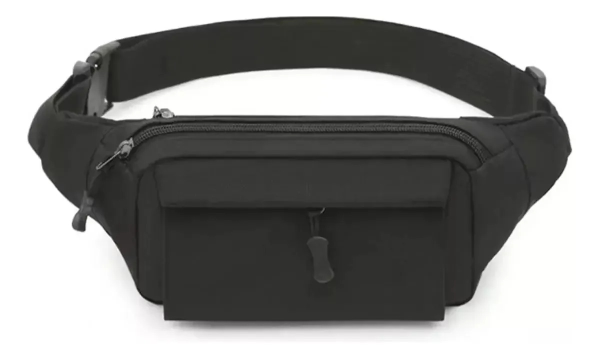 Cangurera Táctica Militar Multiusos Bolsa Campismo Riñonera Negro