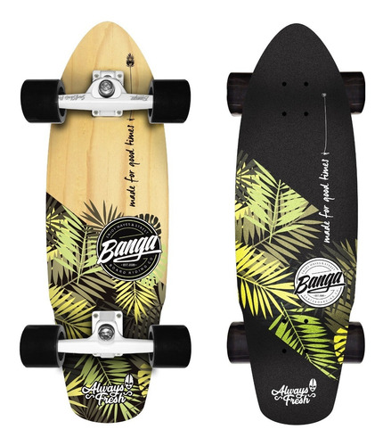 40% Off - Surfskate Banga Boards Oficial - Modelo Bowl Jam - Maple - Simulador De Surf - Carver Skate Cruiser Longboard