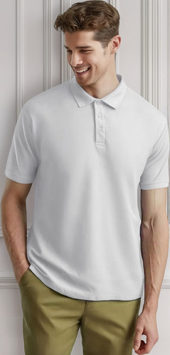 Playera Tipo Polo Fruit Of The Loom Caballero Casual Premium