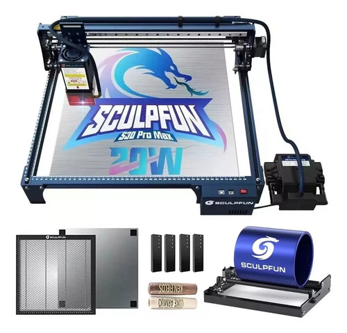 Máquina De Grabado Láser Sculpfun S30 Pro Max 20w Kit