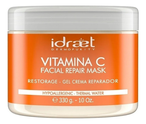 Idraet Mascara Vitamina C Antiage Reparadora Colageno Tipo de piel Todo tipo de piel