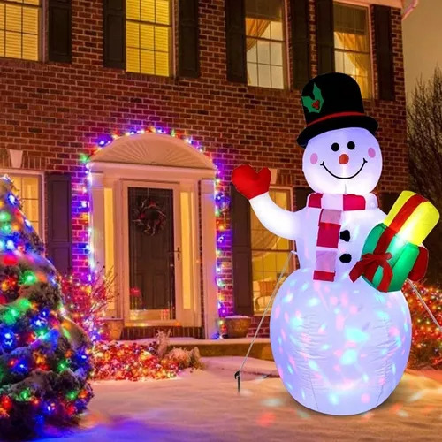 Juguetes Inflables De Muñeco De Nieve De Decoración Navideña