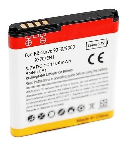 Bateria Reemplazo Blackberry Em-1 Curve 9350 9360 1100mah