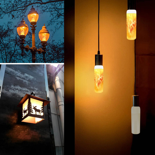 S Bombillas Led Con Efecto De Llama Con 3 Modos De