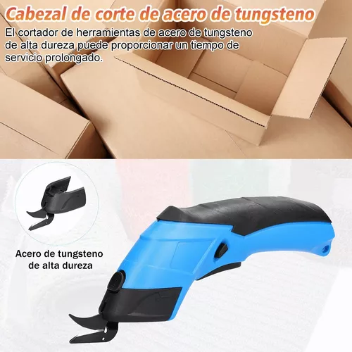 Tijeras eléctricas de mano para costura de tela, herramienta recargable por  USB, con cabezal de acero