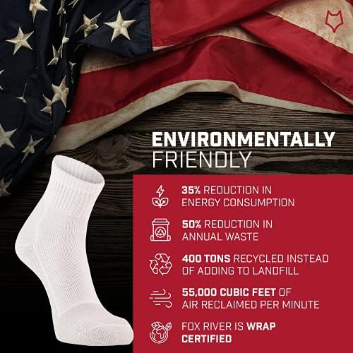 Fox River Wick Dry® Athletic Quarter Crew Para Hombre, 2 Uni