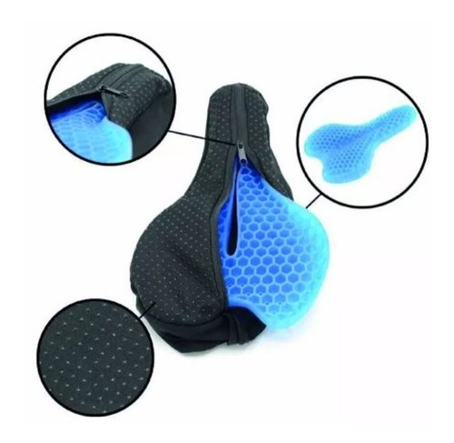 Cojín Gel Bicicletas Sillín Forro Funda Protector Asiento 