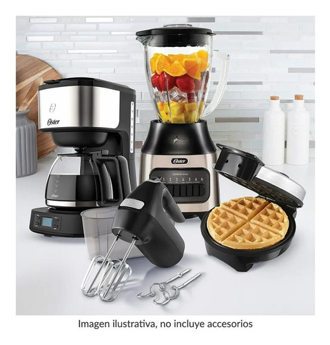 Combo Oster 4 Elementos - Licuadora Cafetera Batidora Waffle