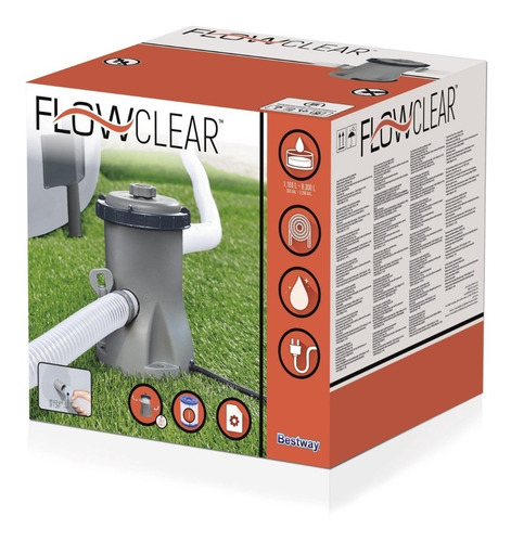 Bomba de agua Bestway Para Pileta de Hasta 8300 litros 58381 220v