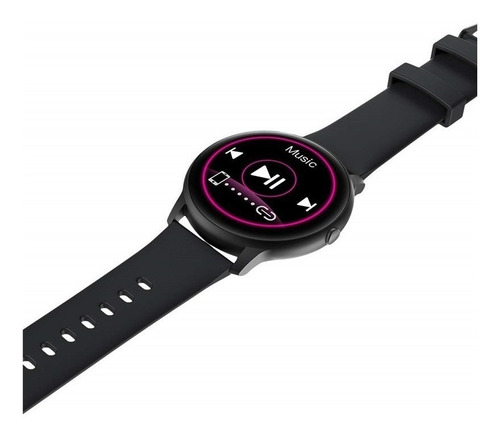 Imagen 3 de 3 de Smartwatch Imilab KW66 Smart Watch 1.28" caja 45.3mm de aleación de zinc black, malla black de silicona