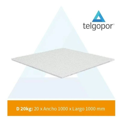 Plancha Telgopor Alta Densidad (20kg/m³)