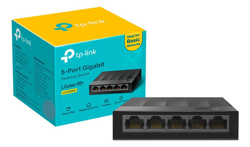 Switch Suiche 5 Puertos Tp-link Ls1005g 10/100/1000 Mbps Red