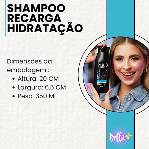 Shampoo E Condicionador Cabelos Recarga De Hidratação Vult