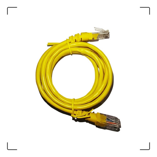 Patch Cord Cat5e 1,5m Amarelo 100% Cobre