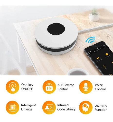 Imagen 9 de 10 de Control Remoto Universal Smart Ir Wifi Tuya Smart Hub