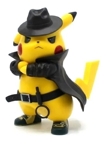 Figura Pikachu Detective Pokemon Coleccionable 18cm 