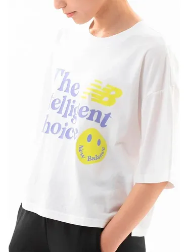 Camiseta New Balance Essentials Endless Dayz Mujer-blanco