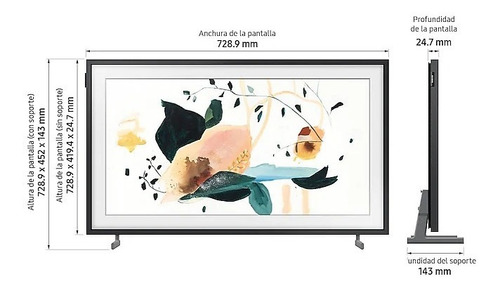 Samsung Smart Tv The Frame 32 Pulgadas Fhd Qled Hdr (2020