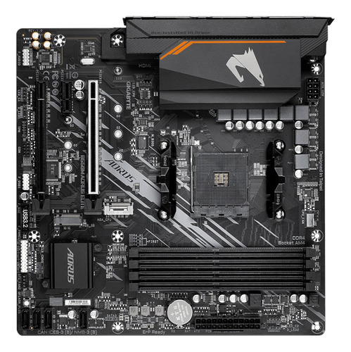 Motherboard Gigabyte Aorus B550m Elite M-atx Am4 Tranza