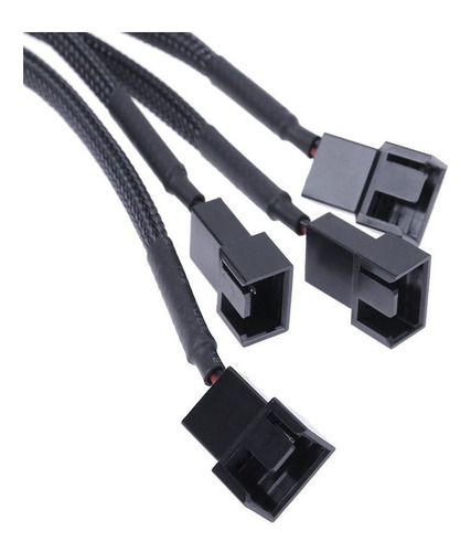 Imagem 5 de 6 de Cabo Adaptador Multi Fan 4 Coolers Fan 4 X 3 Ou 4 Pinos 12v