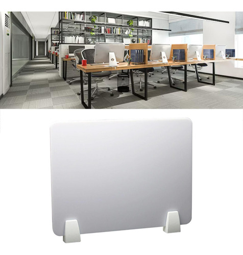 Painel De Privacidade Para Mesa, Divisória Portátil Branco
