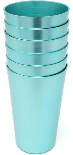 Vaso Aluminio Reutilizable 16 Onzas Color Anodizado Brillant