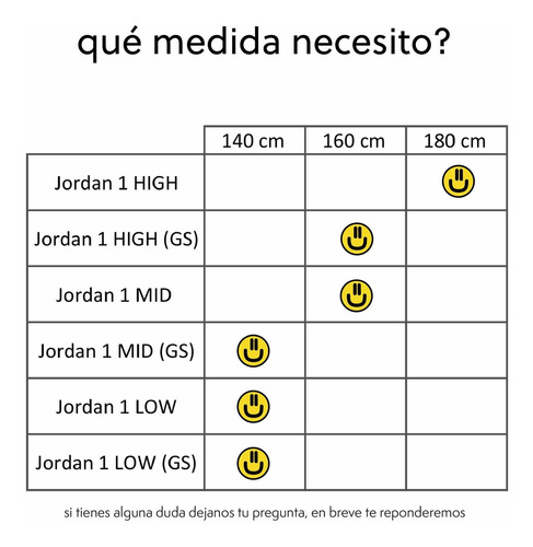Agujetas Blancas 180 Cm Jordan 1 High