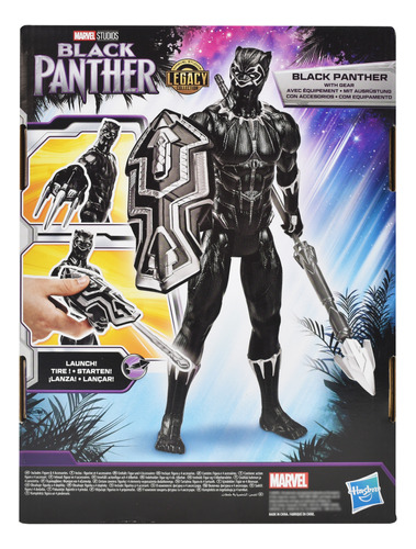Marvel Black Panther Con Accesorios Titan Hero Series Hasbro (Usado)