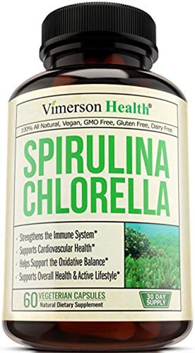 Spirulina Clorella Superfood Verde Orgánico.