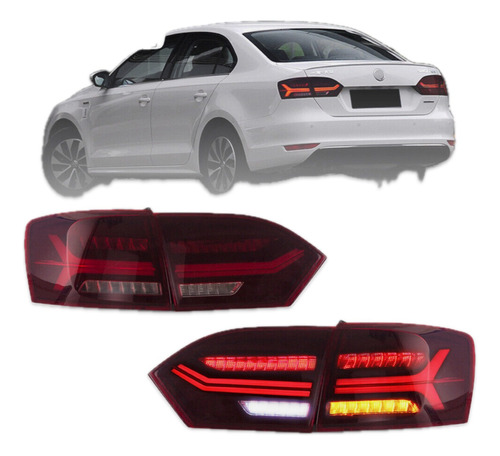 Stops Volkswagen Jetta New Jetta 2011 2014 Led Dark Red