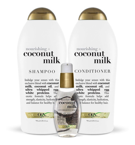 Ogx Nutritivo + Leche De Coco Acondicionador, 25.4 Onza Tama