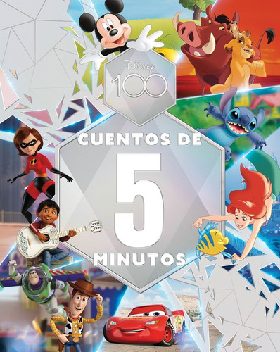 Libro Disney 100. Cuentos De 5 Minutos - Disney
