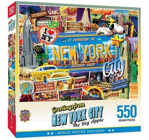 Rompecabezas Puzzle 550 Nueva York Gran Manzana Masterpieces