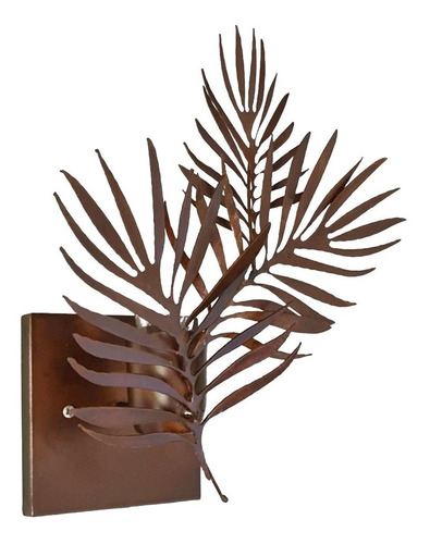 Lampara Aplique De Pared Vintage Palmera 1 Luz Hierro