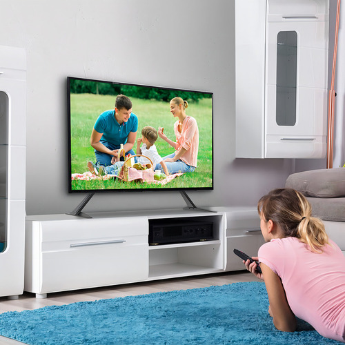 Wali Base Para Tv, Soporte Universal Para Tv De 23 A 42 Pulgadas Hasta 40 Kg, Altura Ajustable Soporte Para Tv Mesa De Pantalla Plana Lcd Led Oled, Soporte Vesa Max 400 X 300mm, Negro (tvs002)