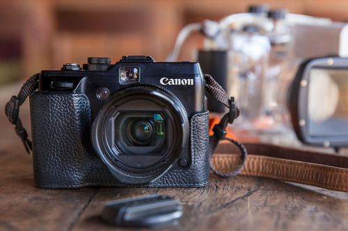 Kit Canon G1x - Caixa Estanque Mergulho + Acessórios