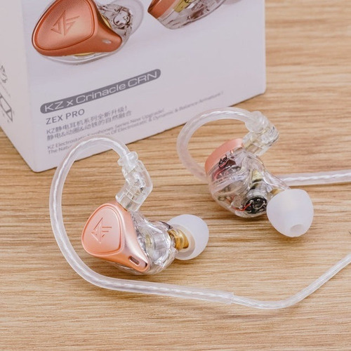 Imagen 10 de 10 de Auriculares In Ear Kz Zex Pro X Crinacle Cable Sin Microfono