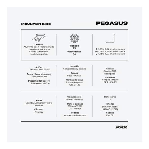 Mountain Bike Pegasus R29 24v
