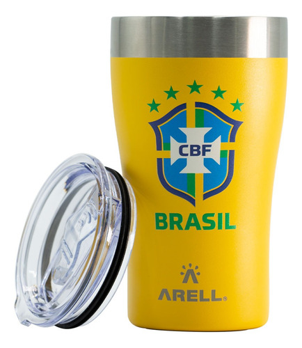 Copo Térmico Brasil Azul Ou Amarelo -  Arell