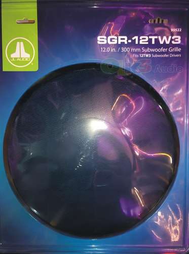 Rejilla Para Subwoofer Plano 12 Pulgadas Jl Audio Sgr-12tw3 Color Negro
