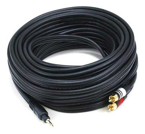 Cable De Audio Monoprice - 35 Pies - Negro | Macho Estéreo P
