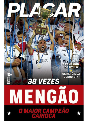 Poster Placar Flamengo-maior Campeão Carioca 2024