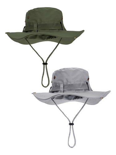 Boao 2 Piezas De Sombrero De Safari De Algodón De Ala Ancha