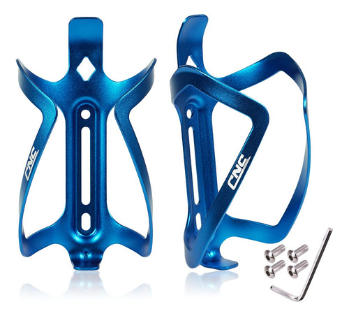 Soporte Para Botella De Agua Cnc Bicicleta Paquete De 2 Azul