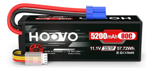 Hoovo 3s 11.1v Lipo Battery 5200mah 80c Ha B08xqj94n8_260424