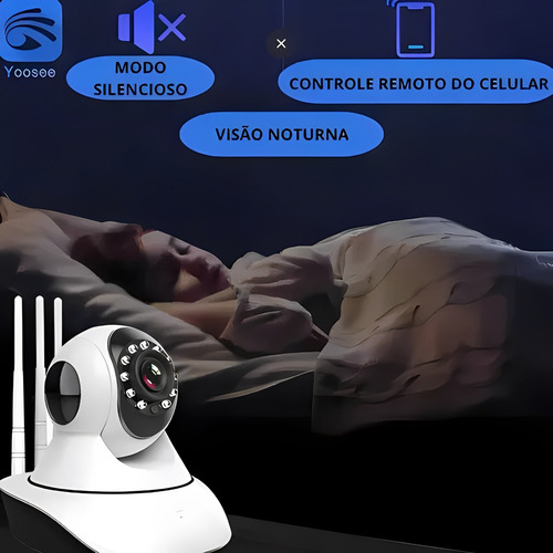 Ip Camera Conexão Wi-fi P2p Hd Com Áudio Fácil Instalação
